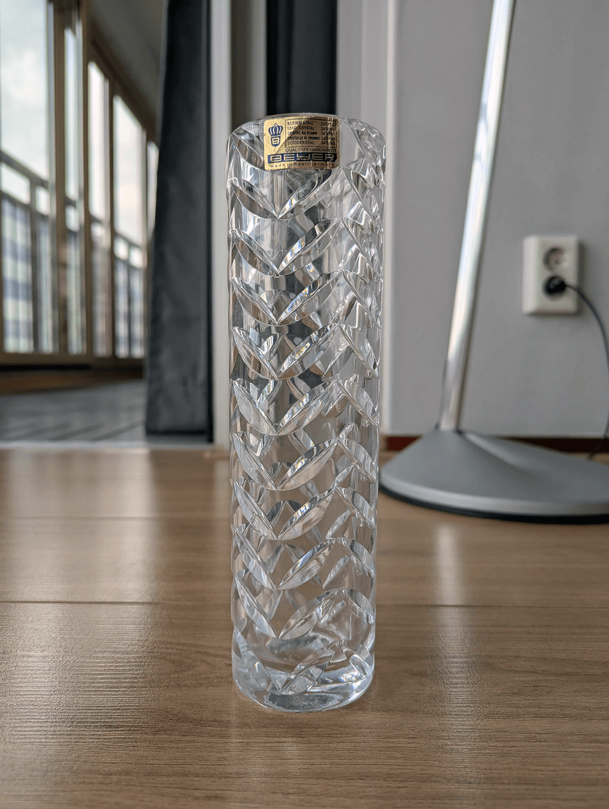 Beyer Kristallen Vaas – 24% Loodkristal – West-Duitsland (jaren ’70)
