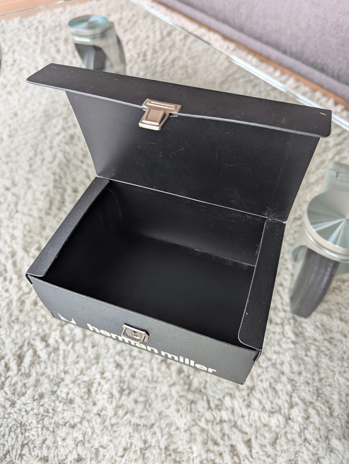 (2x) Originele Herman Miller sample boxen - kunststof, vintage