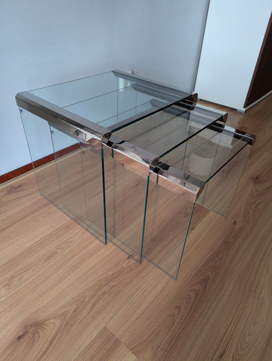 Gallotti & Radice “T35 Trio” Bijzettafels (Set van 3) – Pierangelo Gallotti (Jaren ’70)