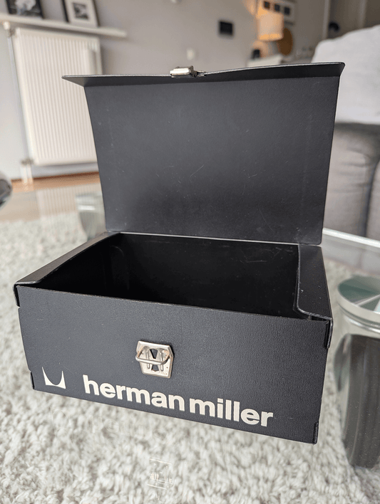 (2x) Originele Herman Miller sample boxen - kunststof, vintage