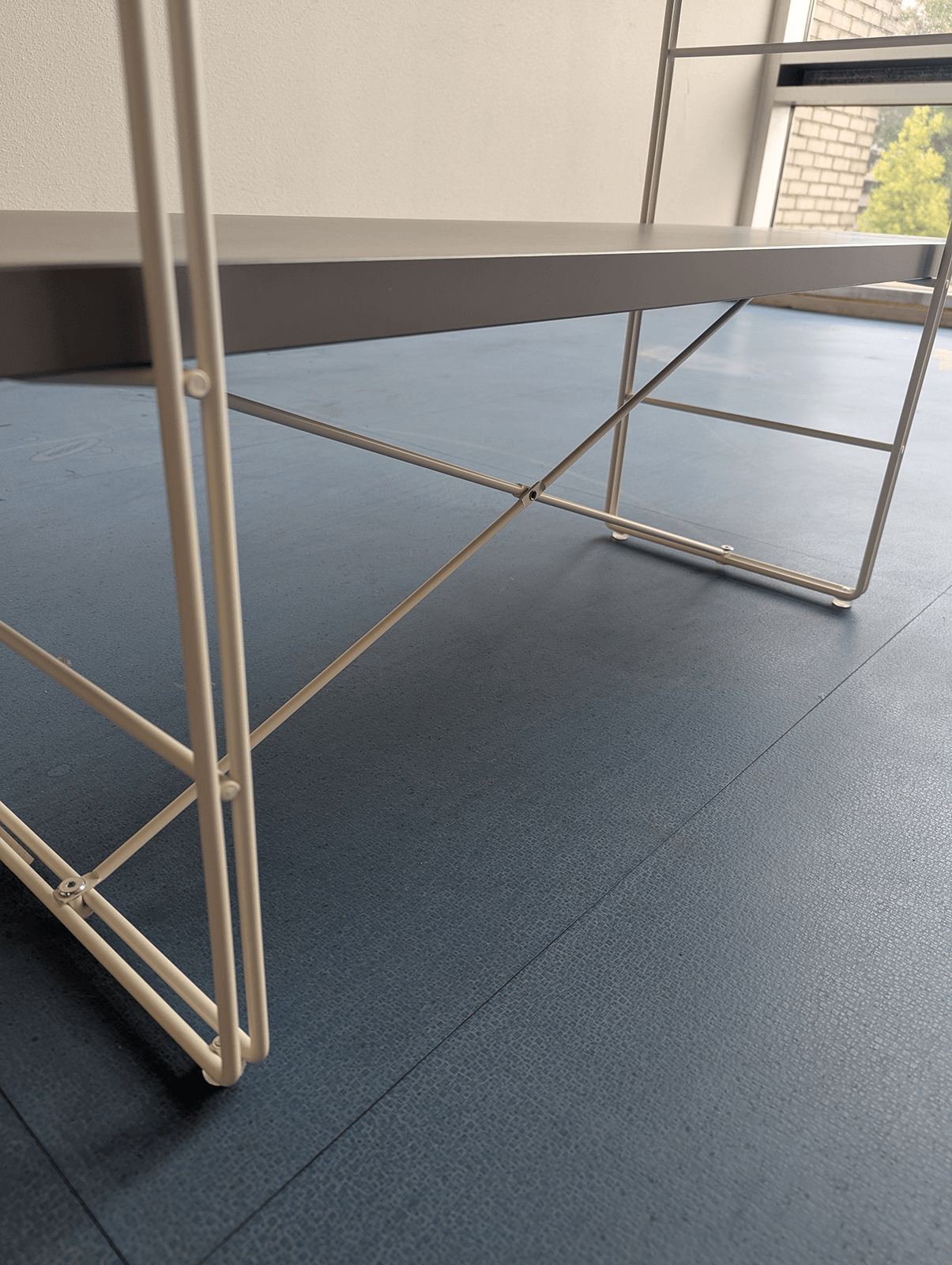 IKEA “Enetri” Wall Shelf – Design by Niels Gammelgaard – 4 Shelves – White Frame / Grey